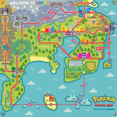 kanto region pokemon map